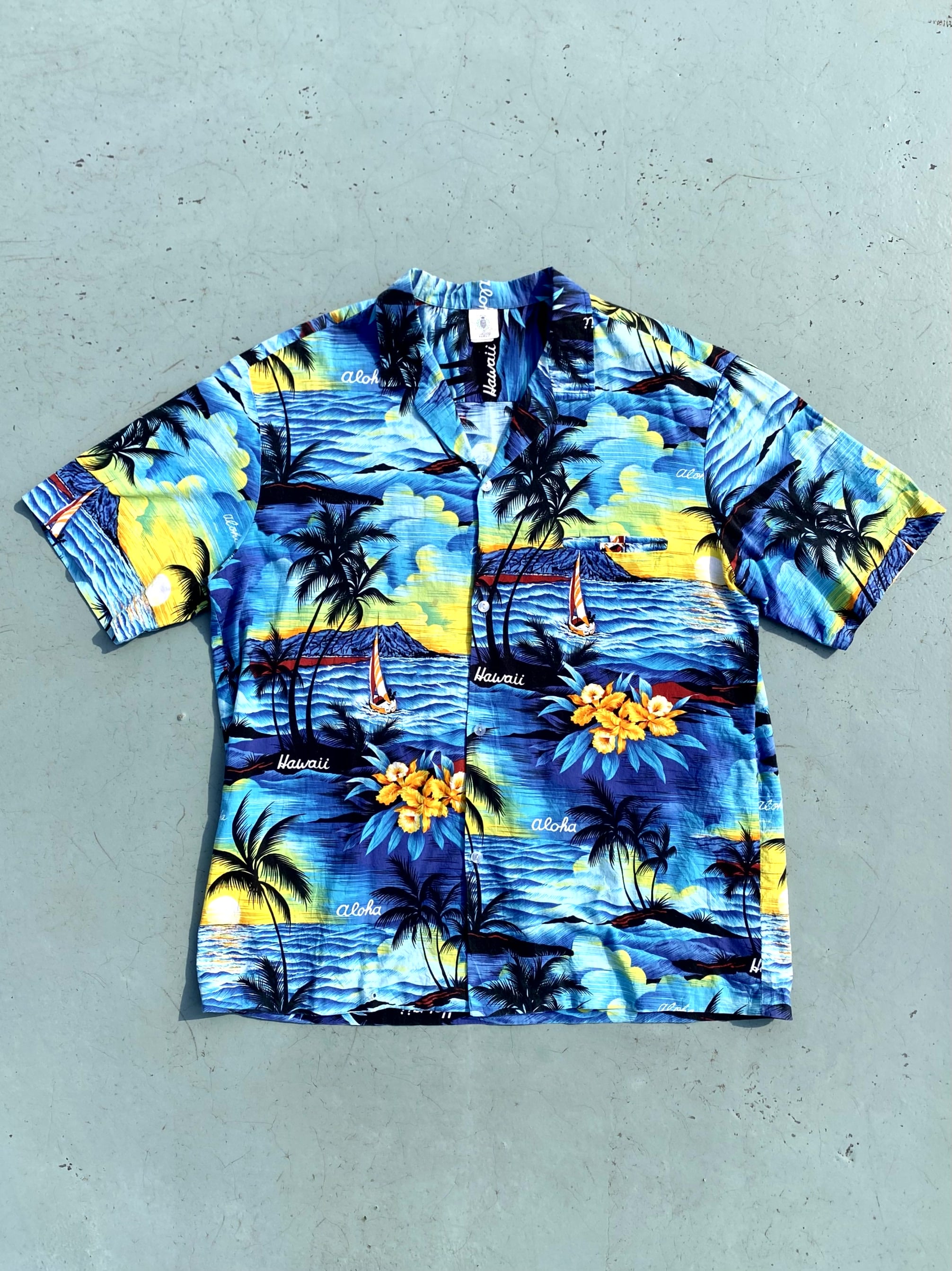 80&#039;s ROYAL CREATIONS Aloha Shirt XL(~105) Made In Hawaii U.S.A. - 체리피커