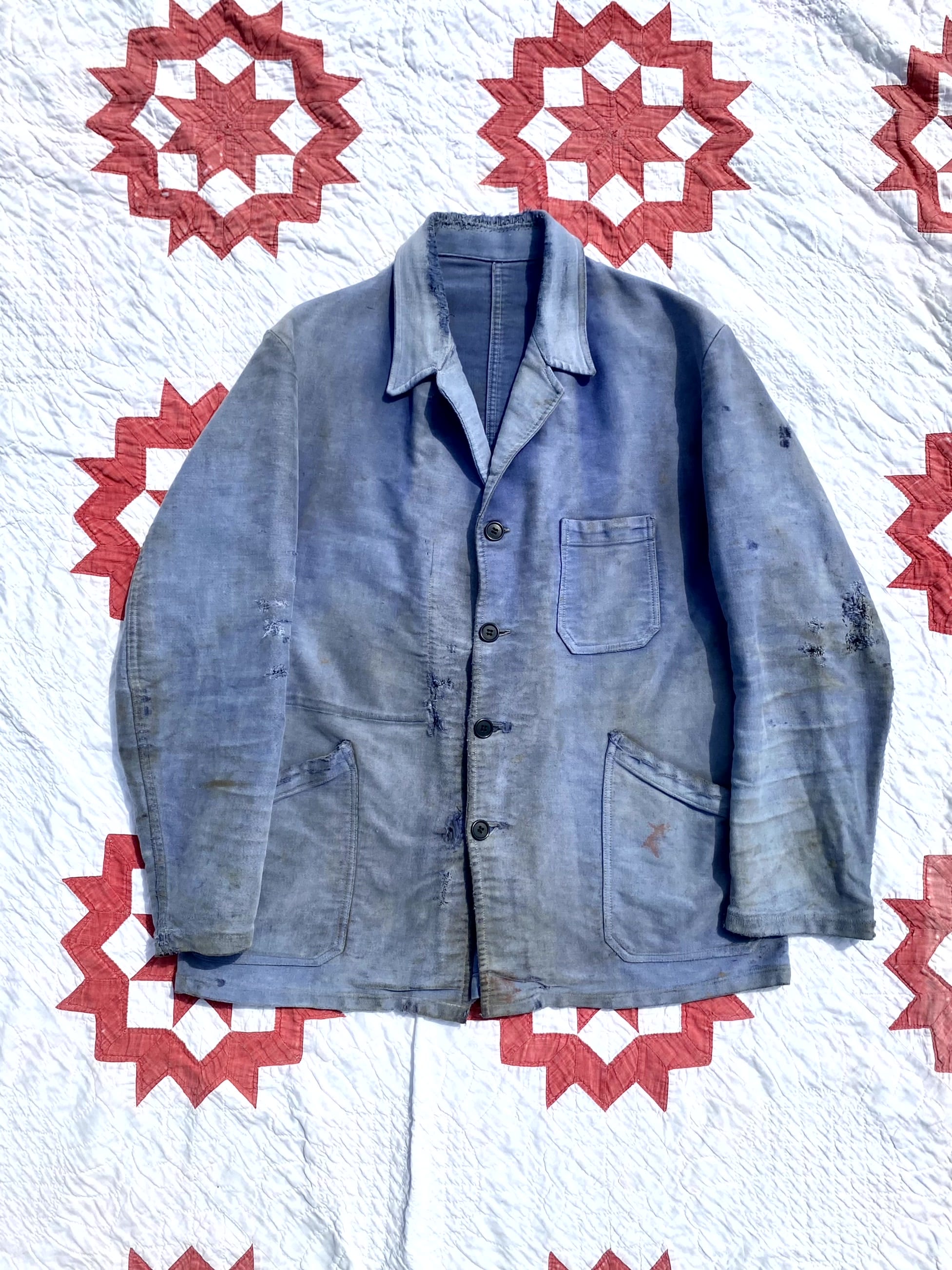 50&#039;s Maximum Villefranche French Moleskin Work Jacket 100~103 Size - 체리피커