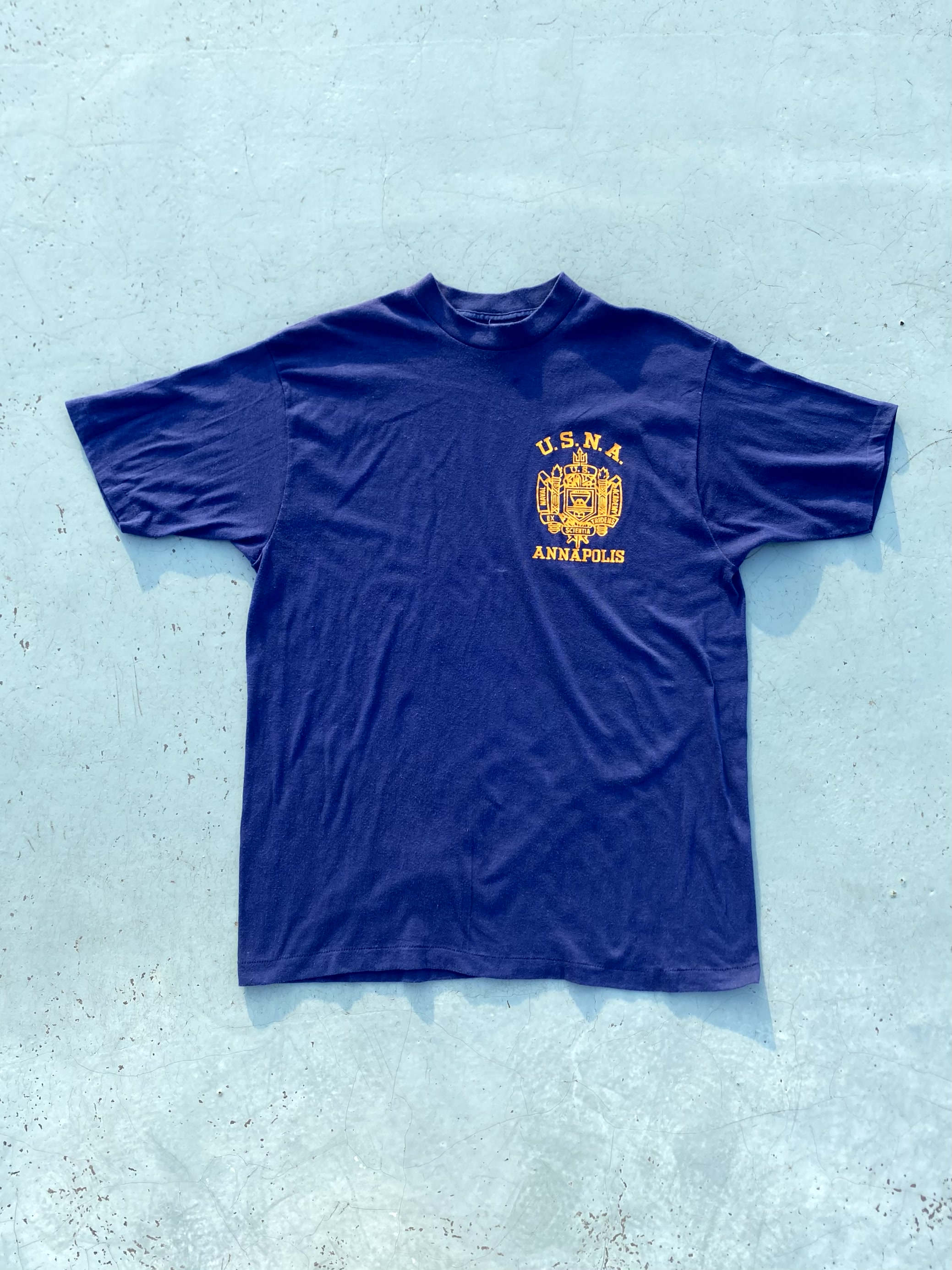 80&#039;s U.S. Navy Academy &#039;ANNAPOLIS&#039; T-Shirt 100 Size - 체리피커