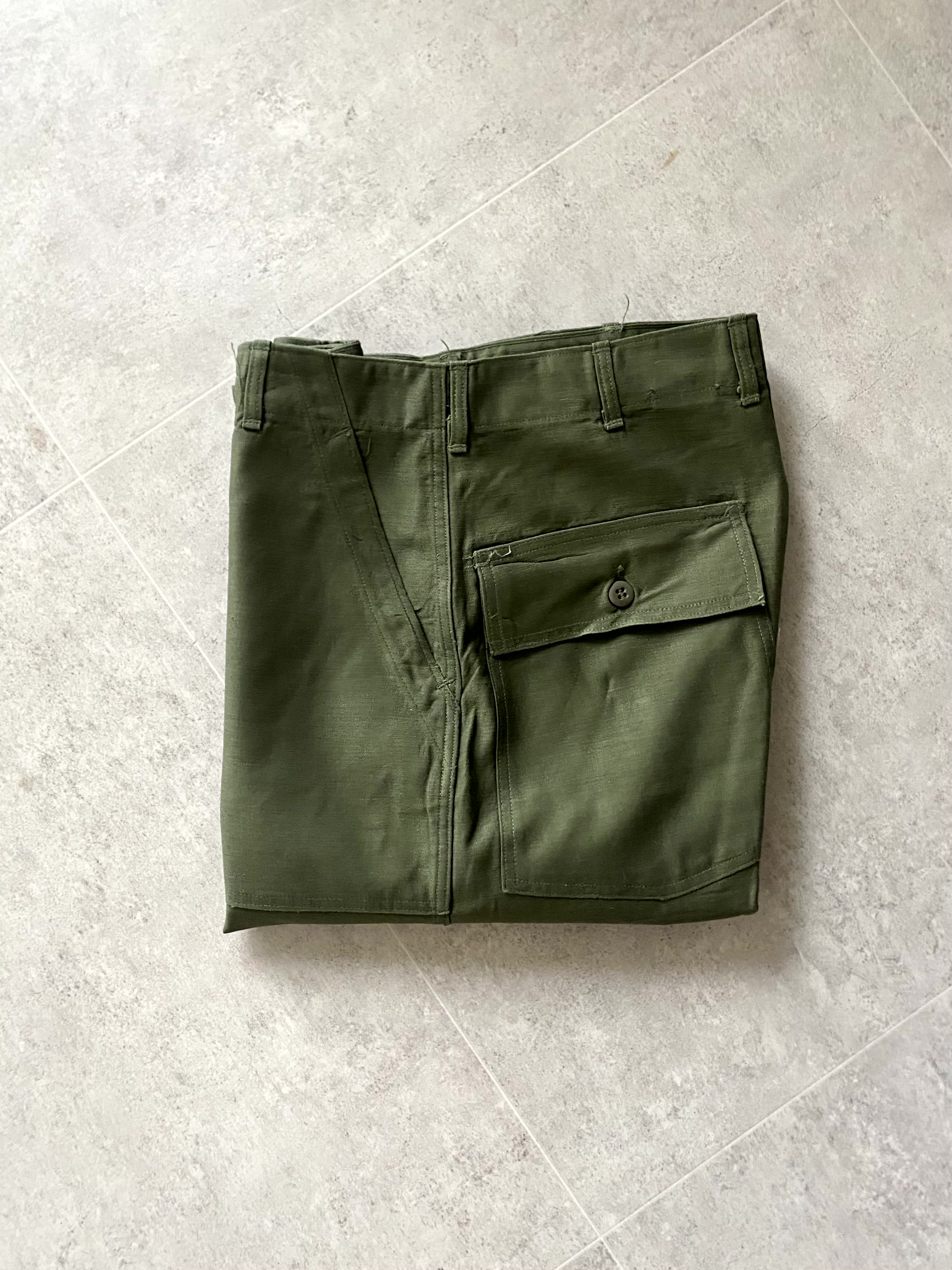 60&#039;s U.S Army OG 107 Fatigue Pants 32 Size - 체리피커