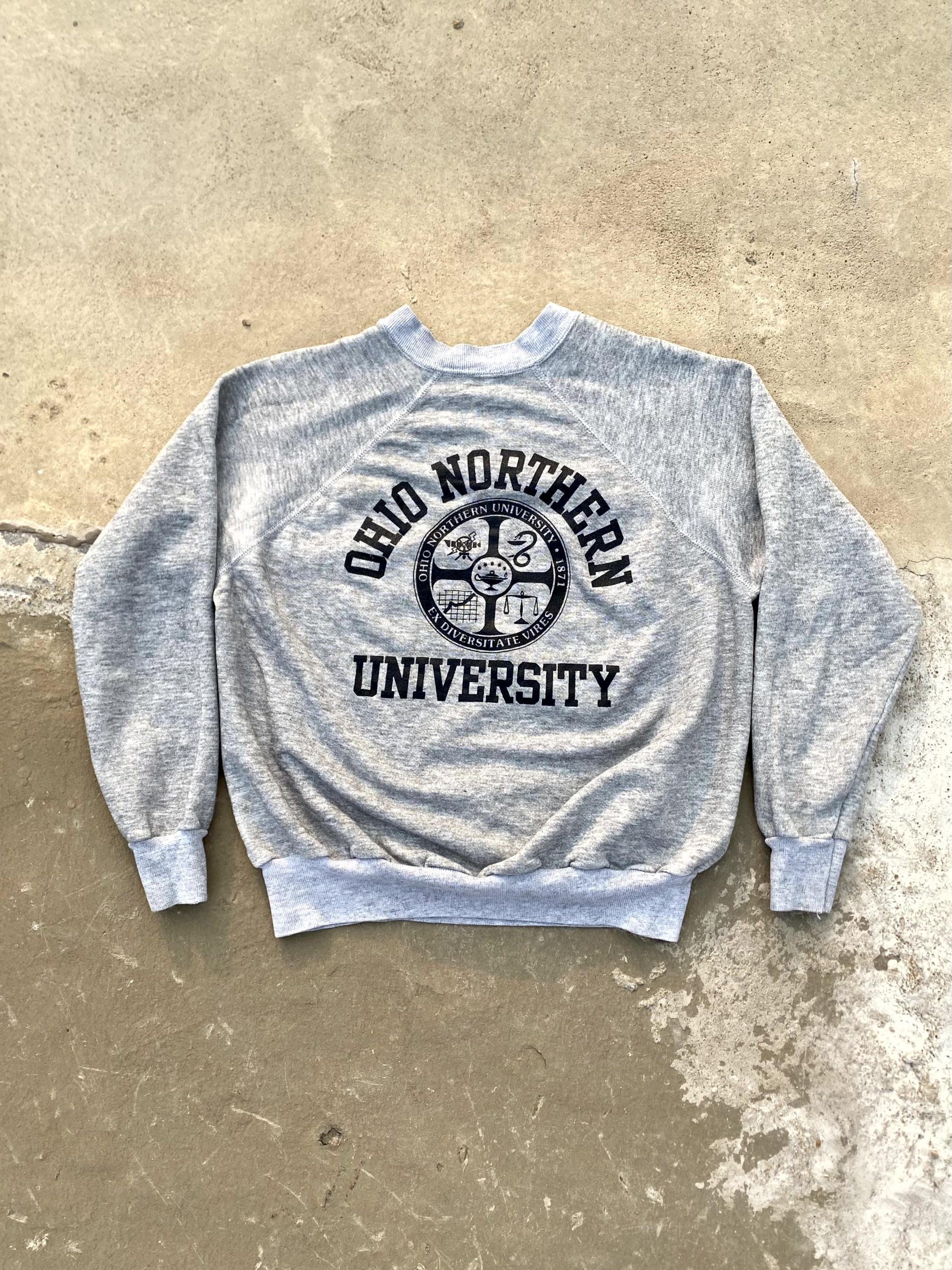 70&#039;s Vintage OHIO NORTHERN Univ. Sweatshirt S(95) - 체리피커