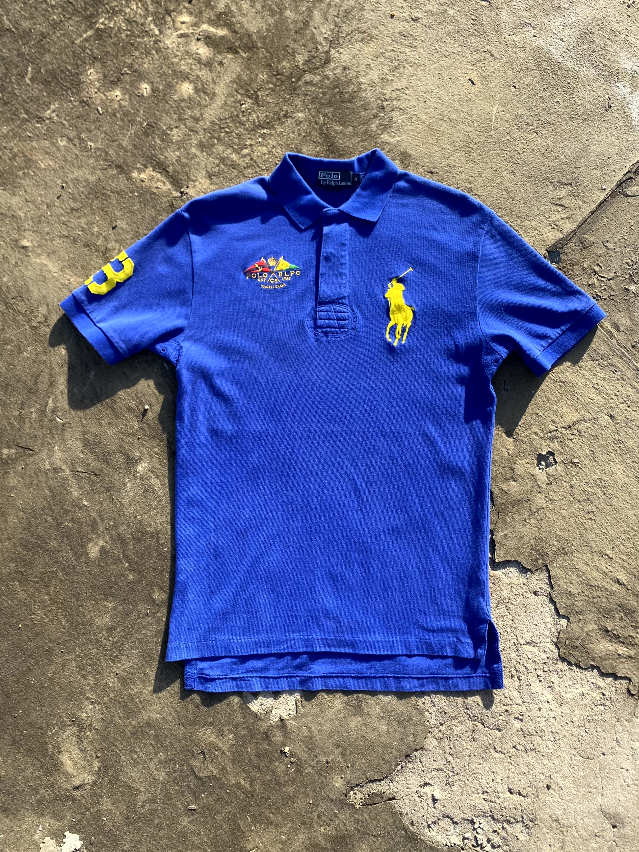 Polo Ralph Lauren R.L.P.C Big Pony Blue Pique Shirt S(100) - 체리피커