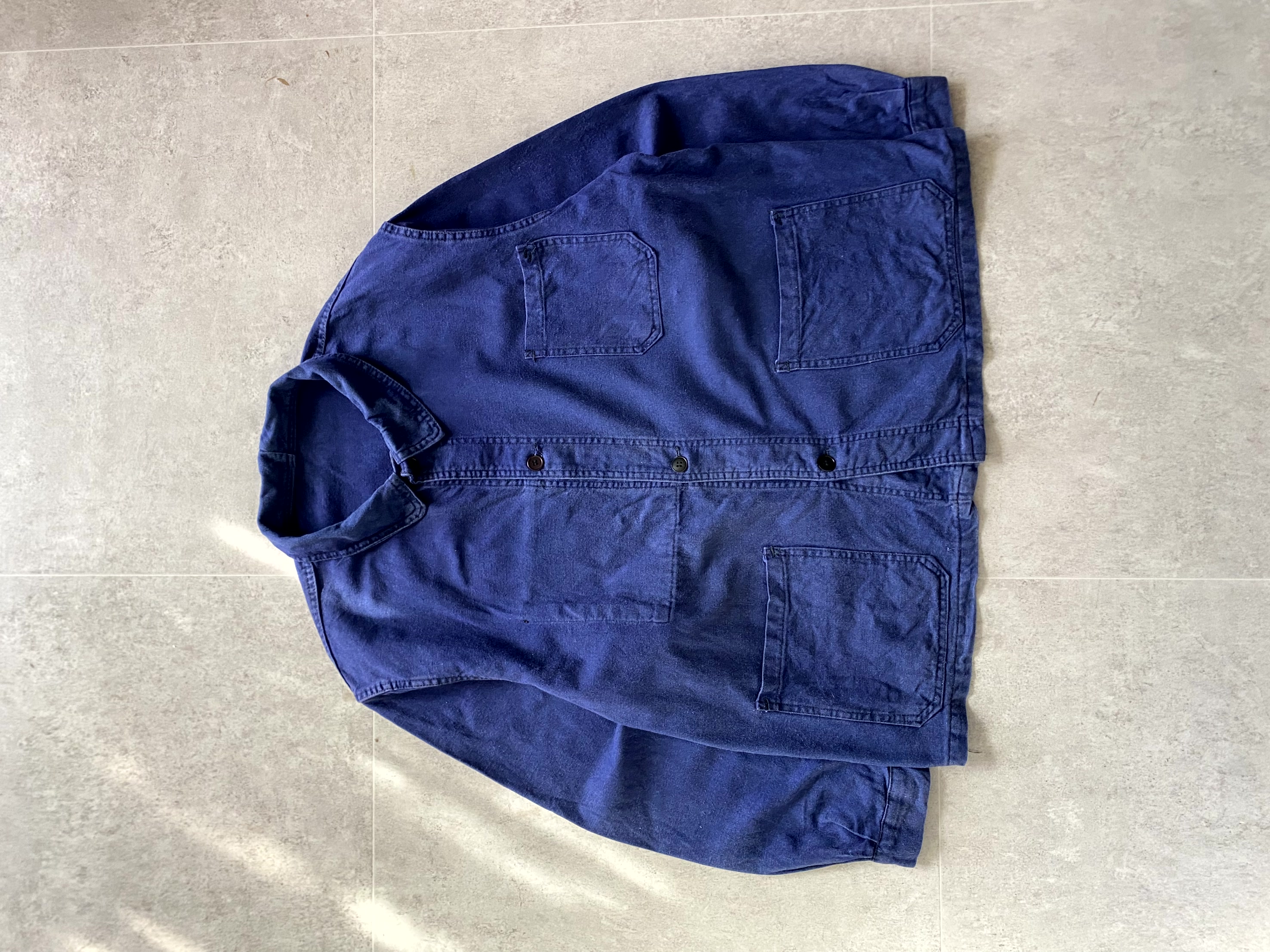 Vintage French Work Jacket 105~110 Size #7 - 체리피커
