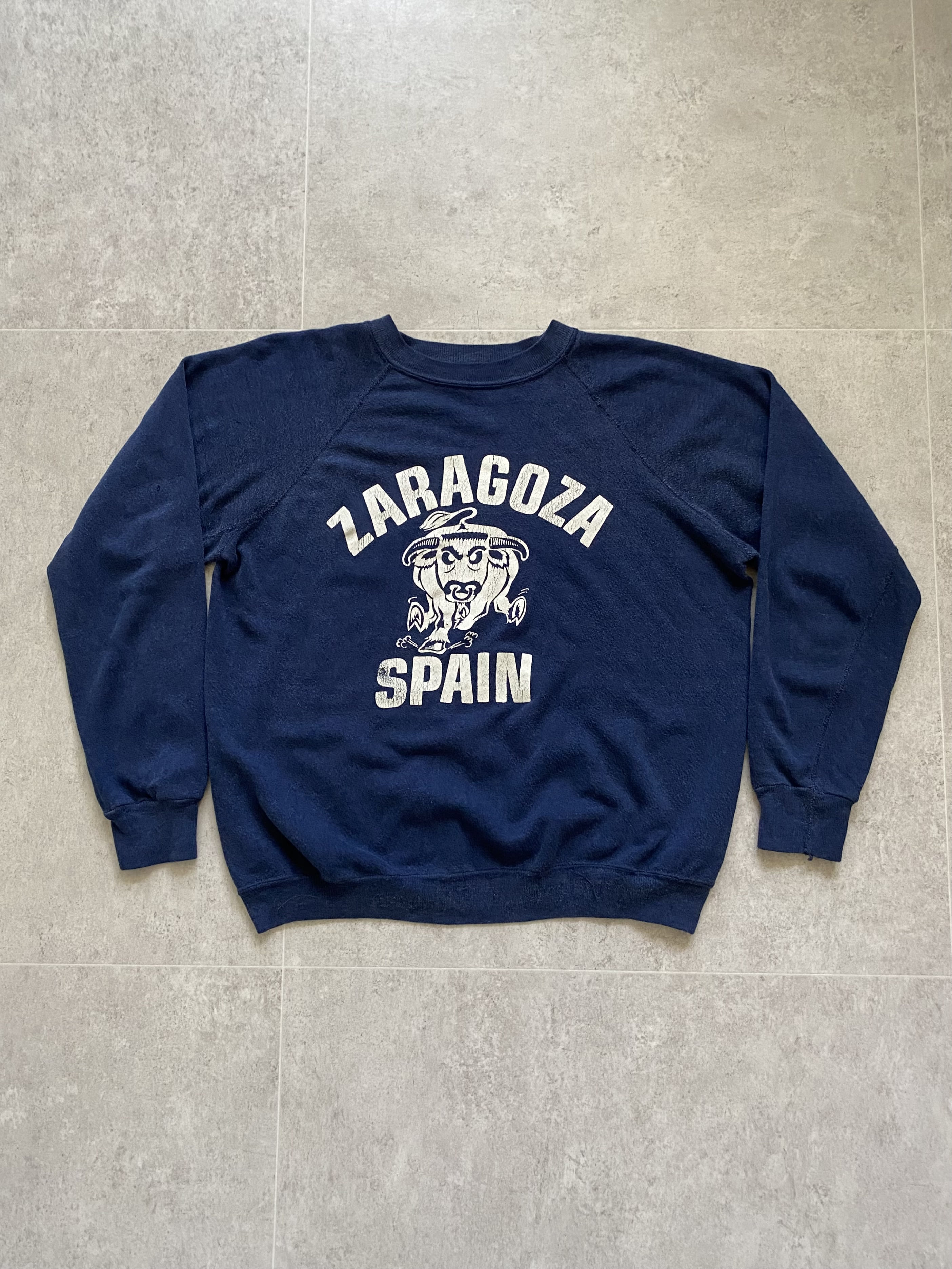 70&#039;s Artex &#039;ZARAGOZA SPAIN&#039; Sweatshirt M(100) - 체리피커