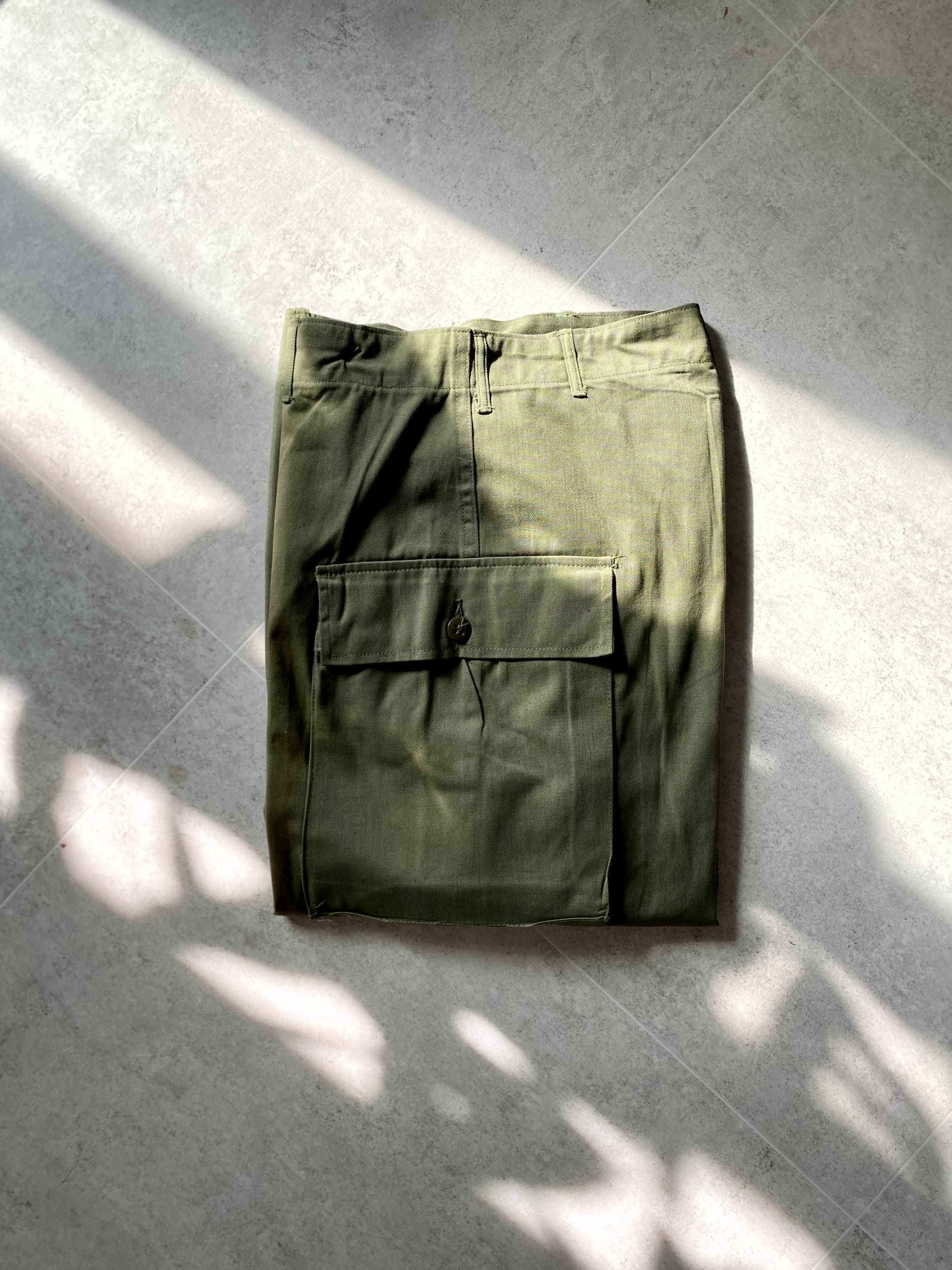 (Deadstock) 50&#039;s U.S. Army M-43 O.D. 7 Special Trousers 30 Size - 체리피커