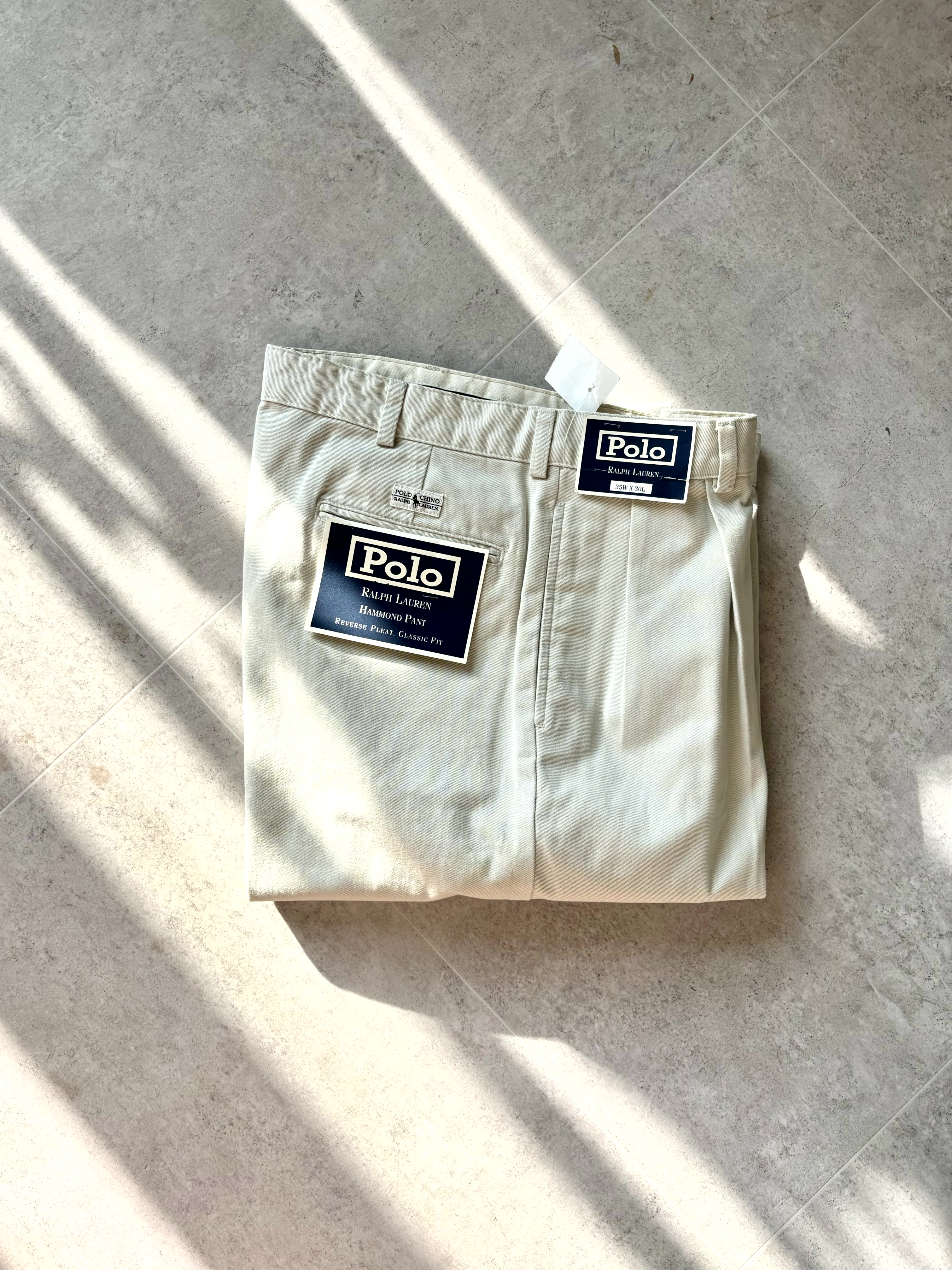 (Dead Stock) 90&#039;s Polo Ralph Lauren Classic Chino Pants 34 Size - 체리피커