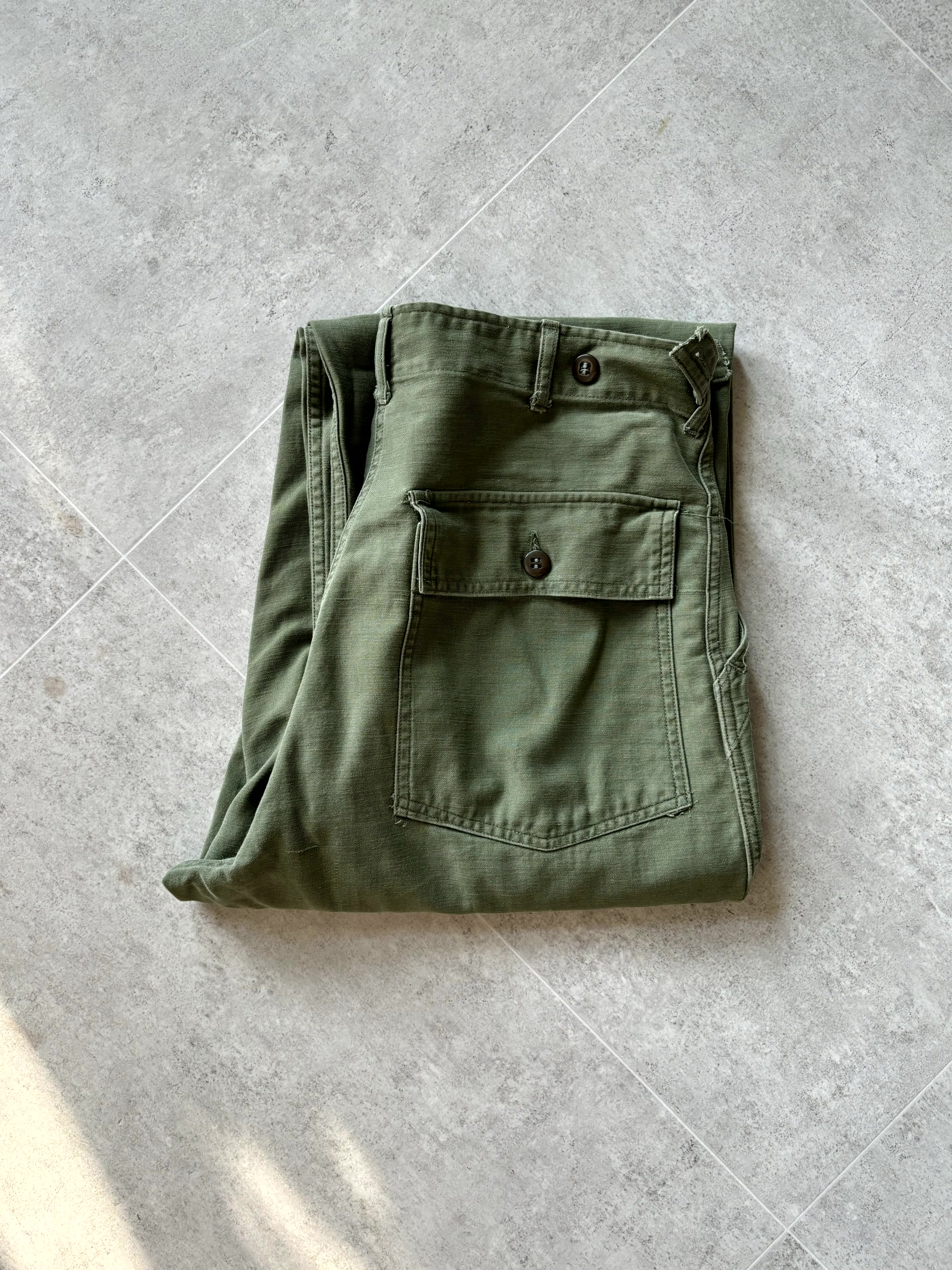 50&#039;s U.S. Army OG 107 Fatigue Pants 31~33 Size - 체리피커