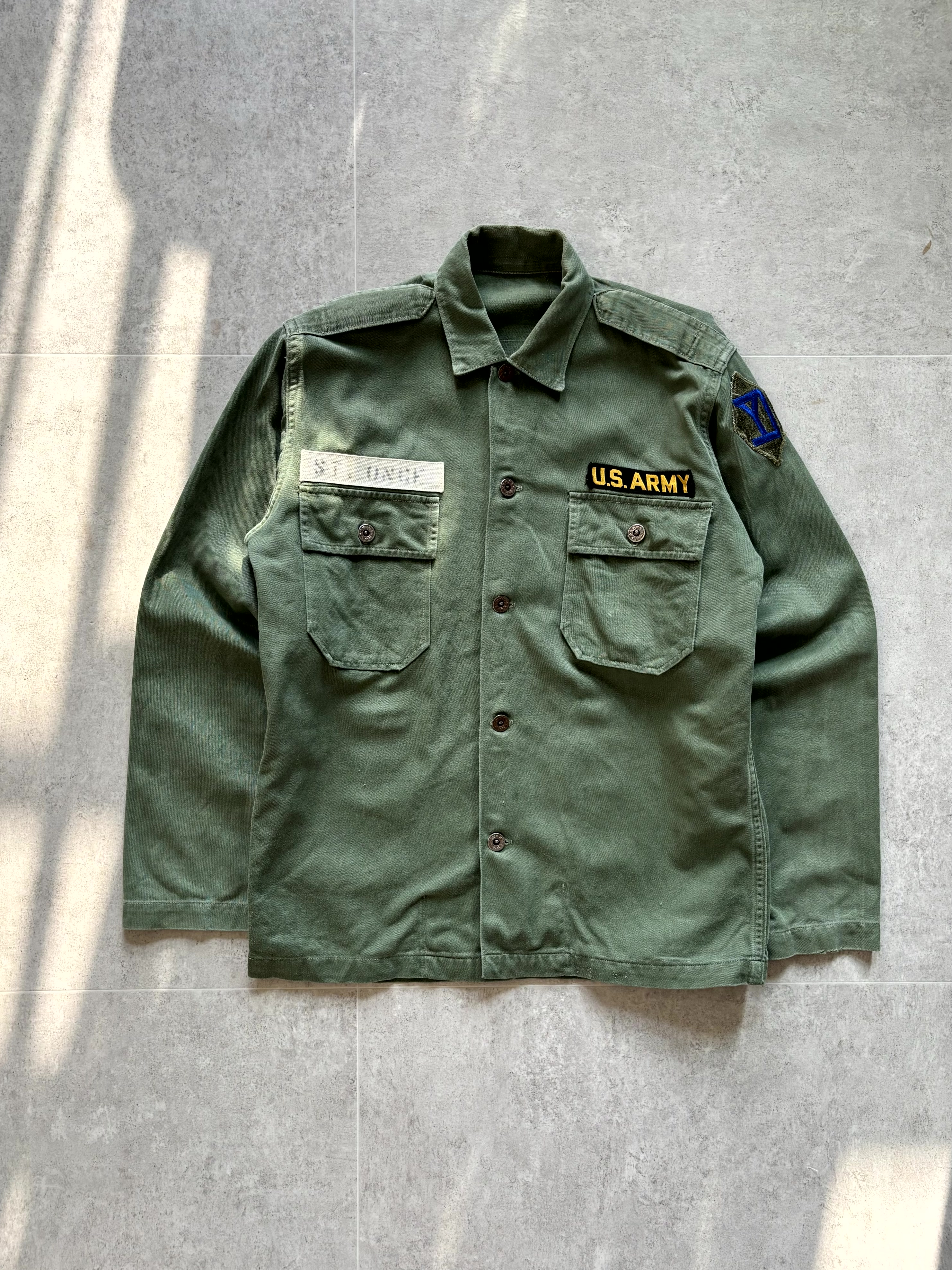 50&#039;s U.S. Navy MOD. OG 107 Fatigue Shirt 100 Size - 체리피커