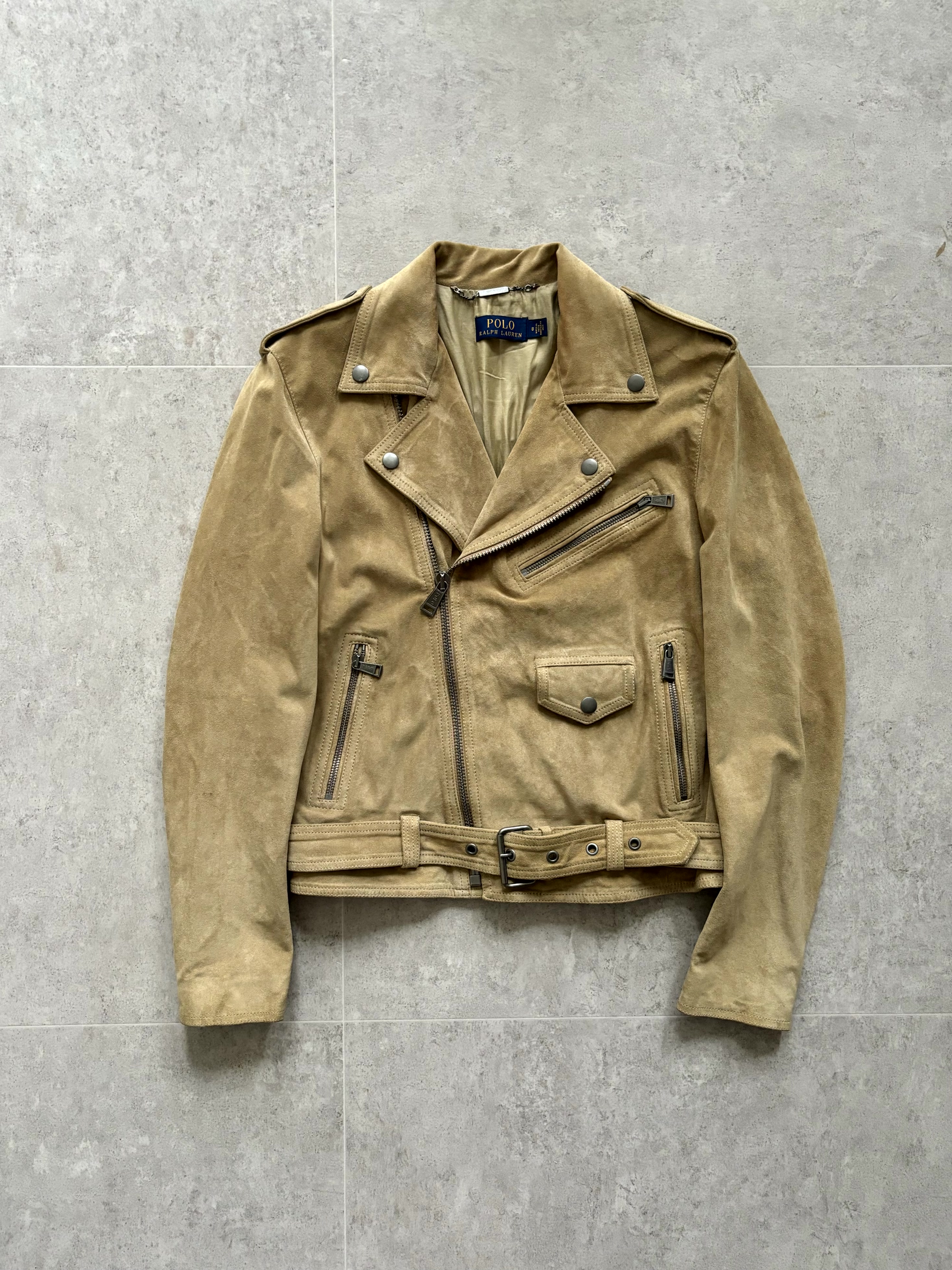 Polo Ralph Lauren Women&#039;s Suede Rider Jacket 8 Size - 체리피커