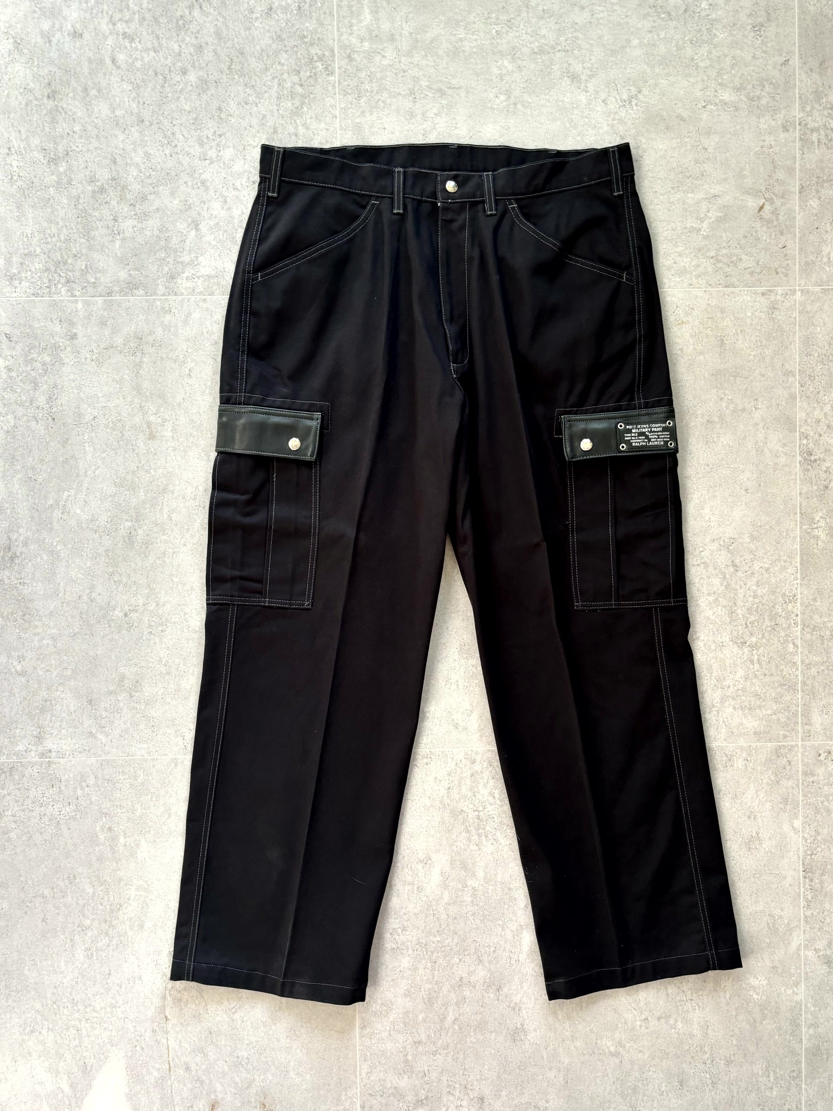(Dead Stock) 00&#039;s Polo Jeans Co. Military Cargo Pants 36~37 Size - 체리피커