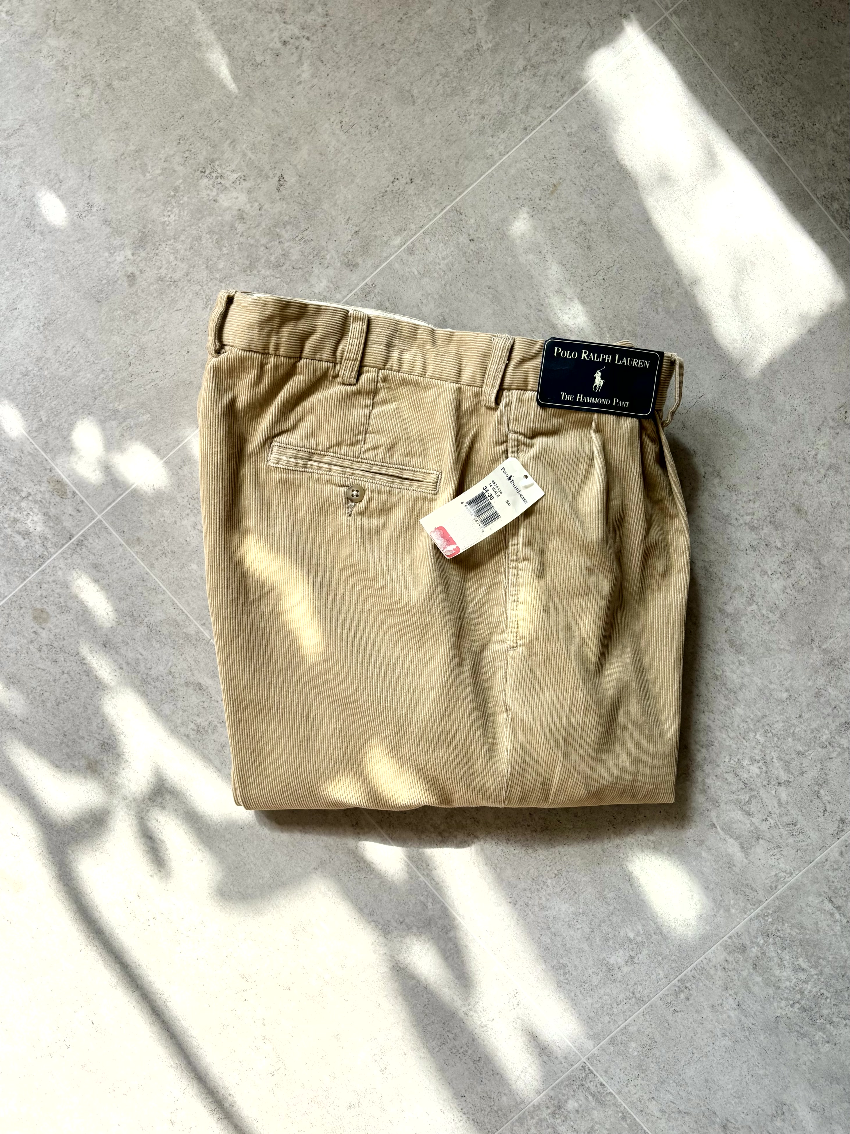 (Dead Stock) 00&#039;s Polo Ralph Lauren Corduroy Pants 34 Size - 체리피커