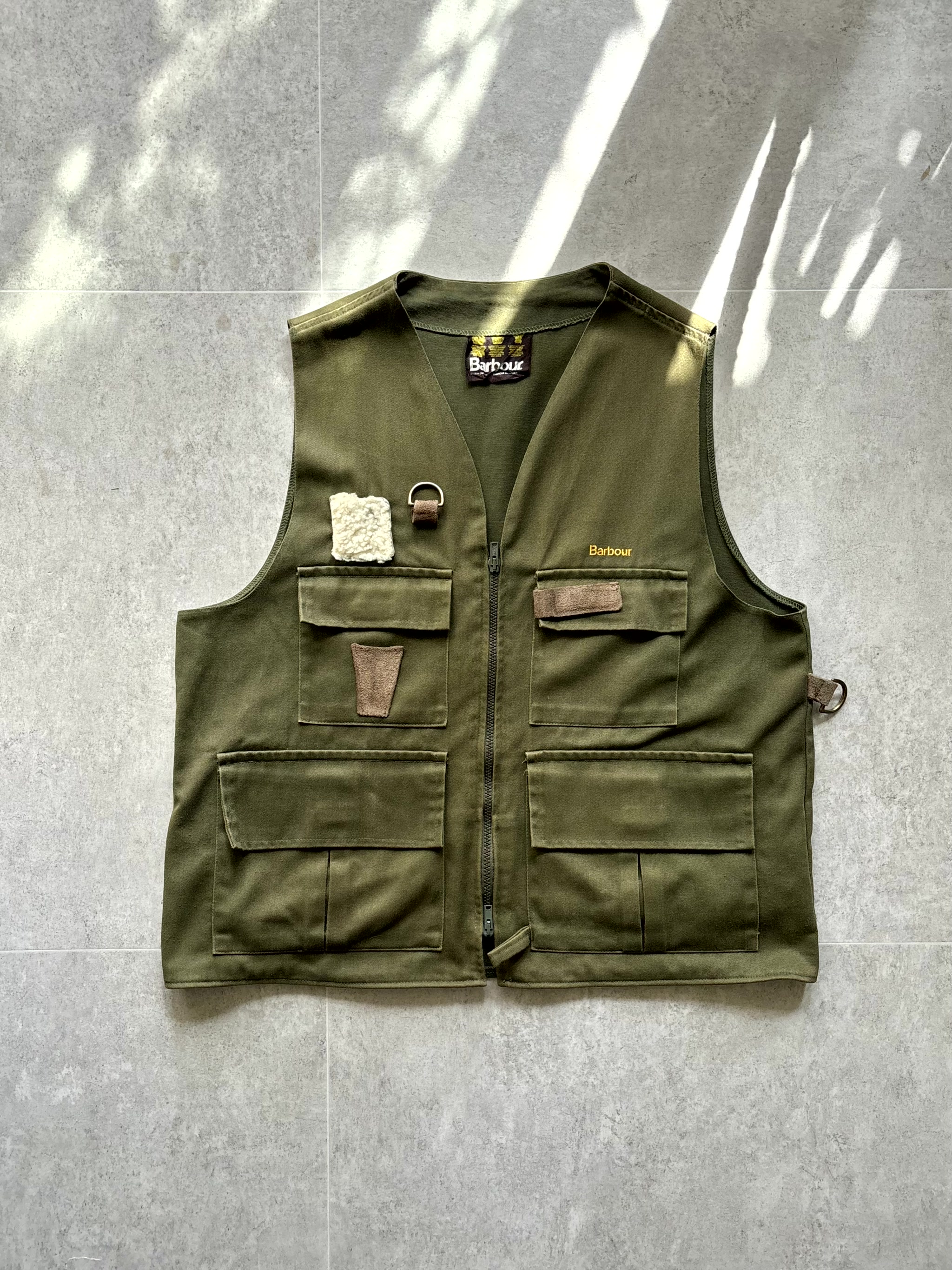 90&#039;s Barbour Fishing Vest 100~105 Size - 체리피커